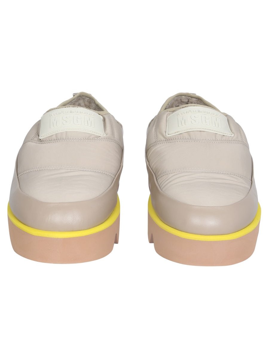 MSGM Puffed Polyamide Sneakers — Beige, view 2