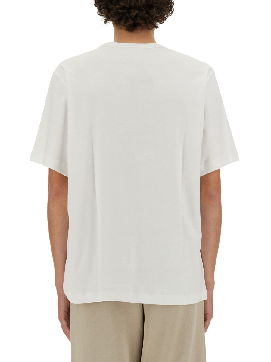 Helmut Lang Logo Cotton T-Shirt — White by Helmut Lang