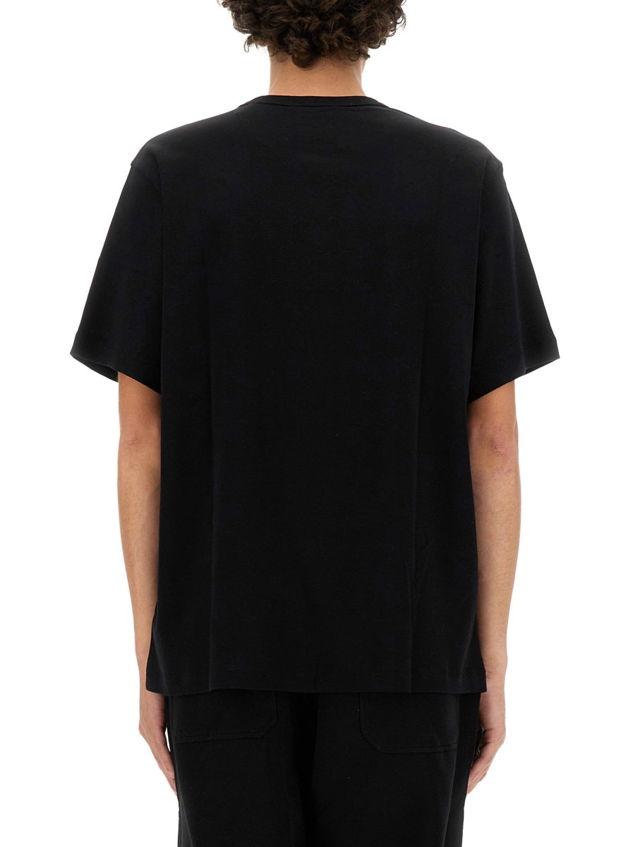 Helmut Lang Logo Cotton T-Shirt — Black by Helmut Lang