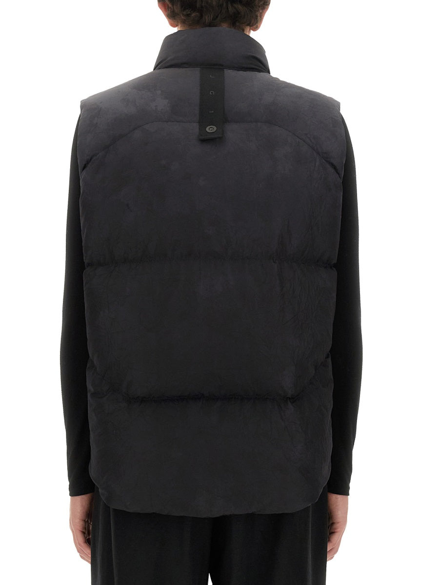 Jg1 Nylon Zip Gilet — Black by JG1