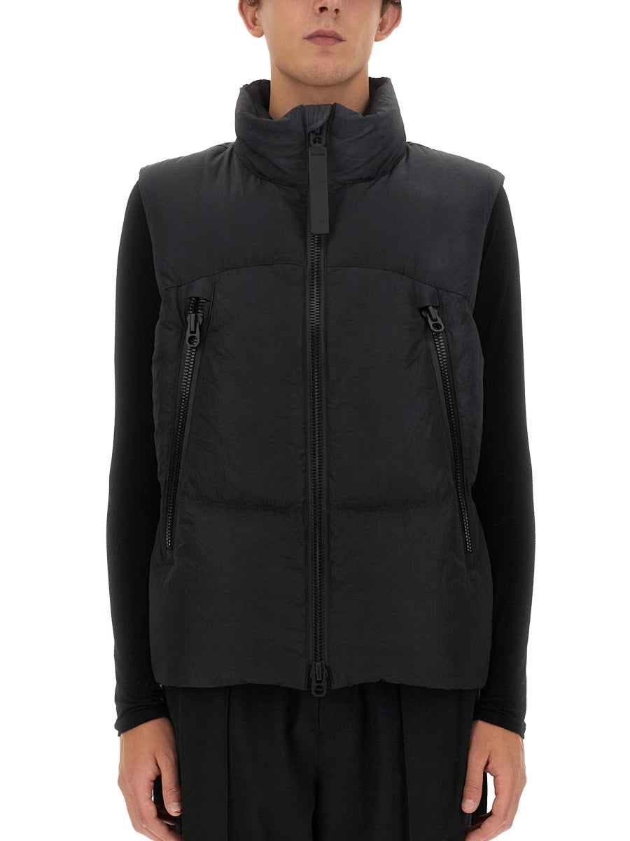 Jg1 Nylon Zip Gilet — Black, view 3