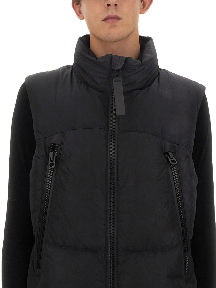 Jg1 Nylon Zip Gilet — Black, view 4