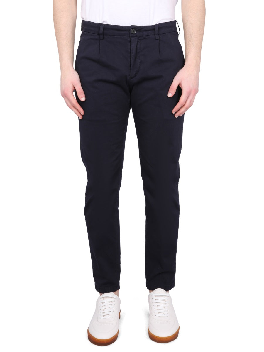 Department 5 Button Closure Chino Pants — Blue by Department 5