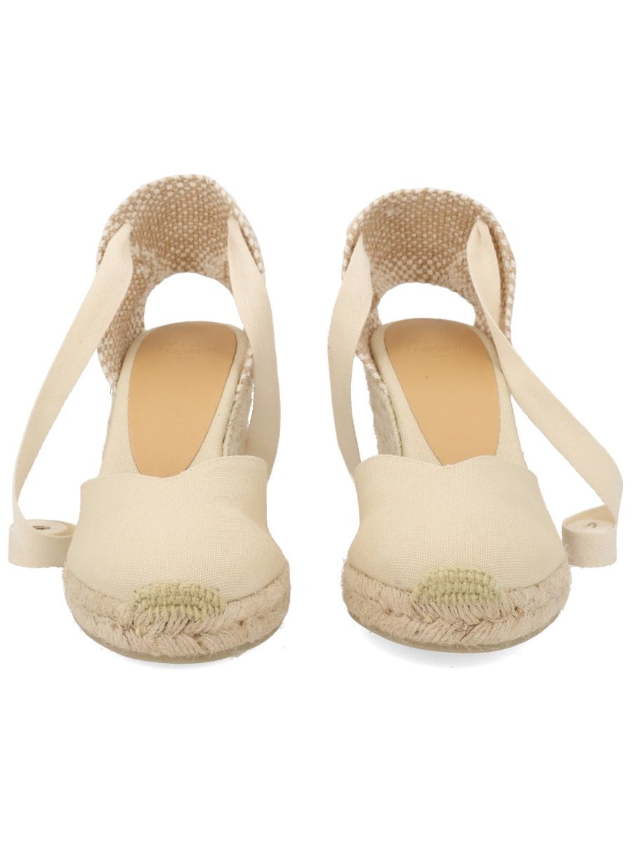 CastañEr 100% Cotton Espadrille Flat — Ivory by Castaner