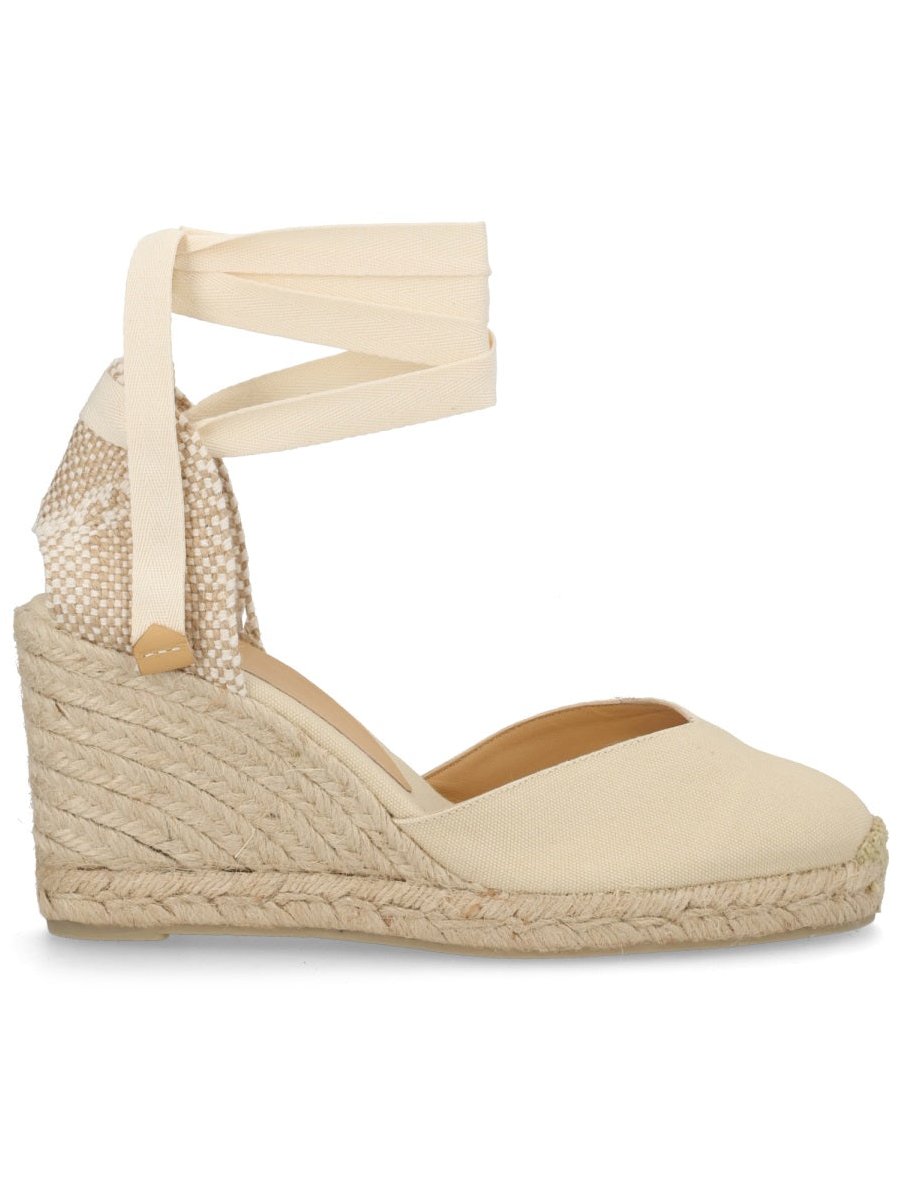 CastañEr 100% Cotton Espadrille Flat — Ivory, view 3