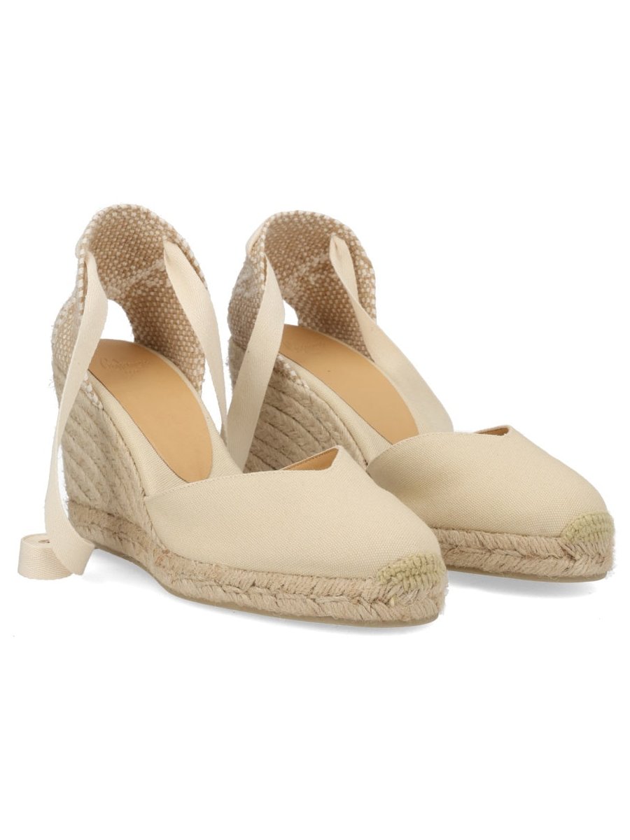 CastañEr 100% Cotton Espadrille Flat — Ivory, view 4