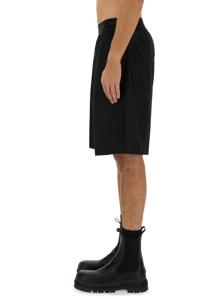 Helmut Lang Tailored Shorts — Black, view 4