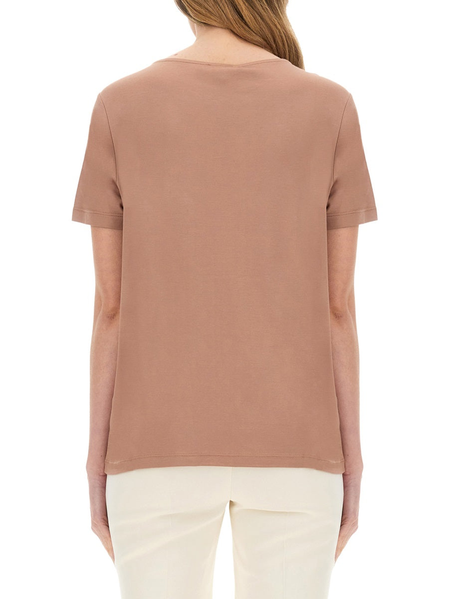 Fay Viscose T-Shirt — Beige by Fay