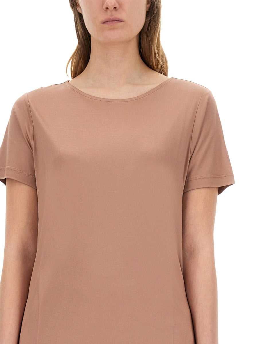 Fay Viscose T-Shirt — Beige, view 2