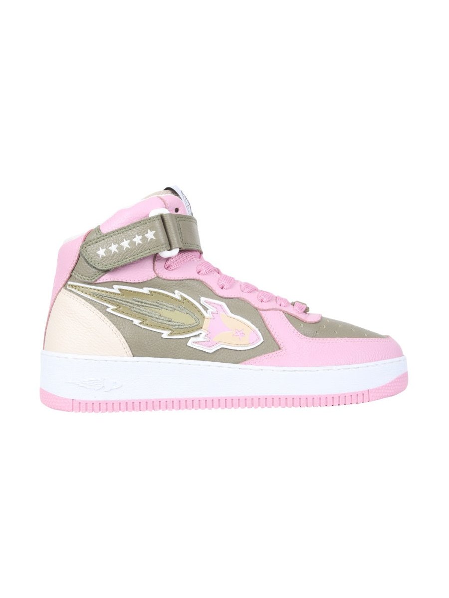 Enterprise Japan Rocket Mid Sneakers — Pink by Enterprise Japan