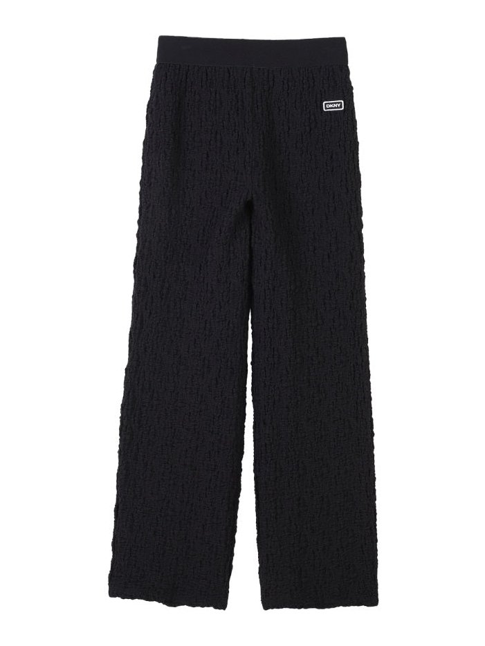 DKNY Stretch Cotton Blend Trousers — Black by DKNY