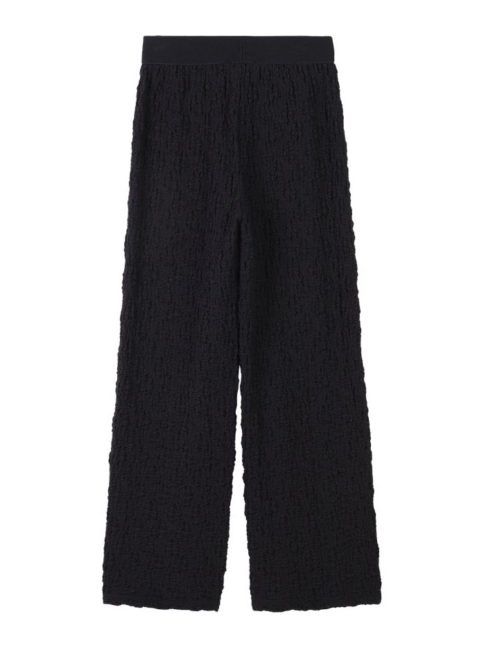 DKNY Stretch Cotton Blend Trousers — Black, view 2