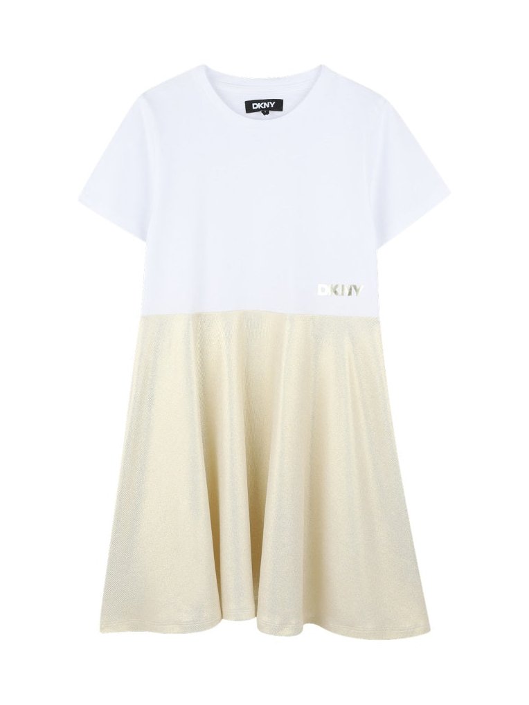 DKNY Cotton-Stretch Dress — Yellow by DKNY