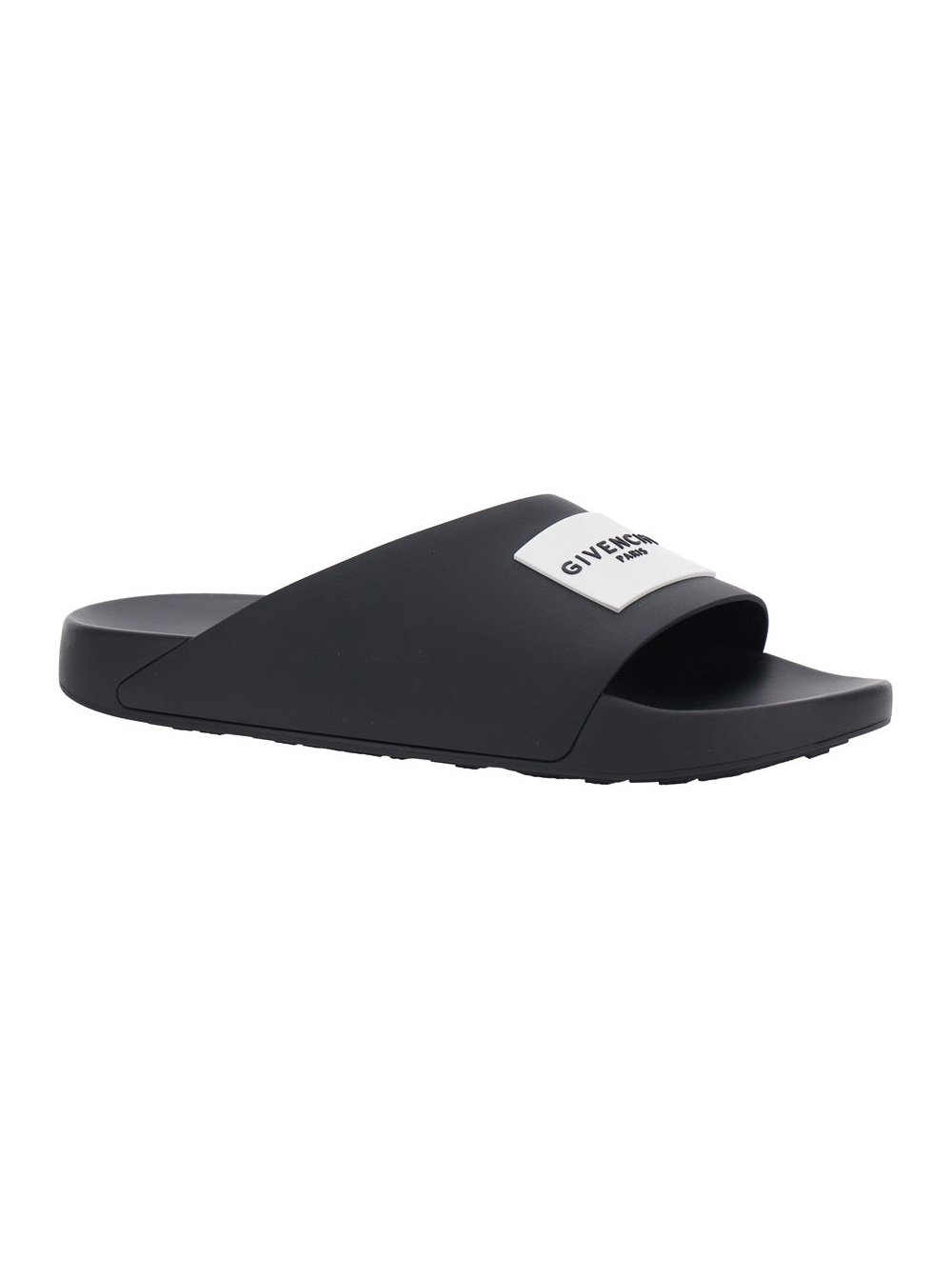Givenchy Wide Band Polyurethane Sandals — Black, view 2