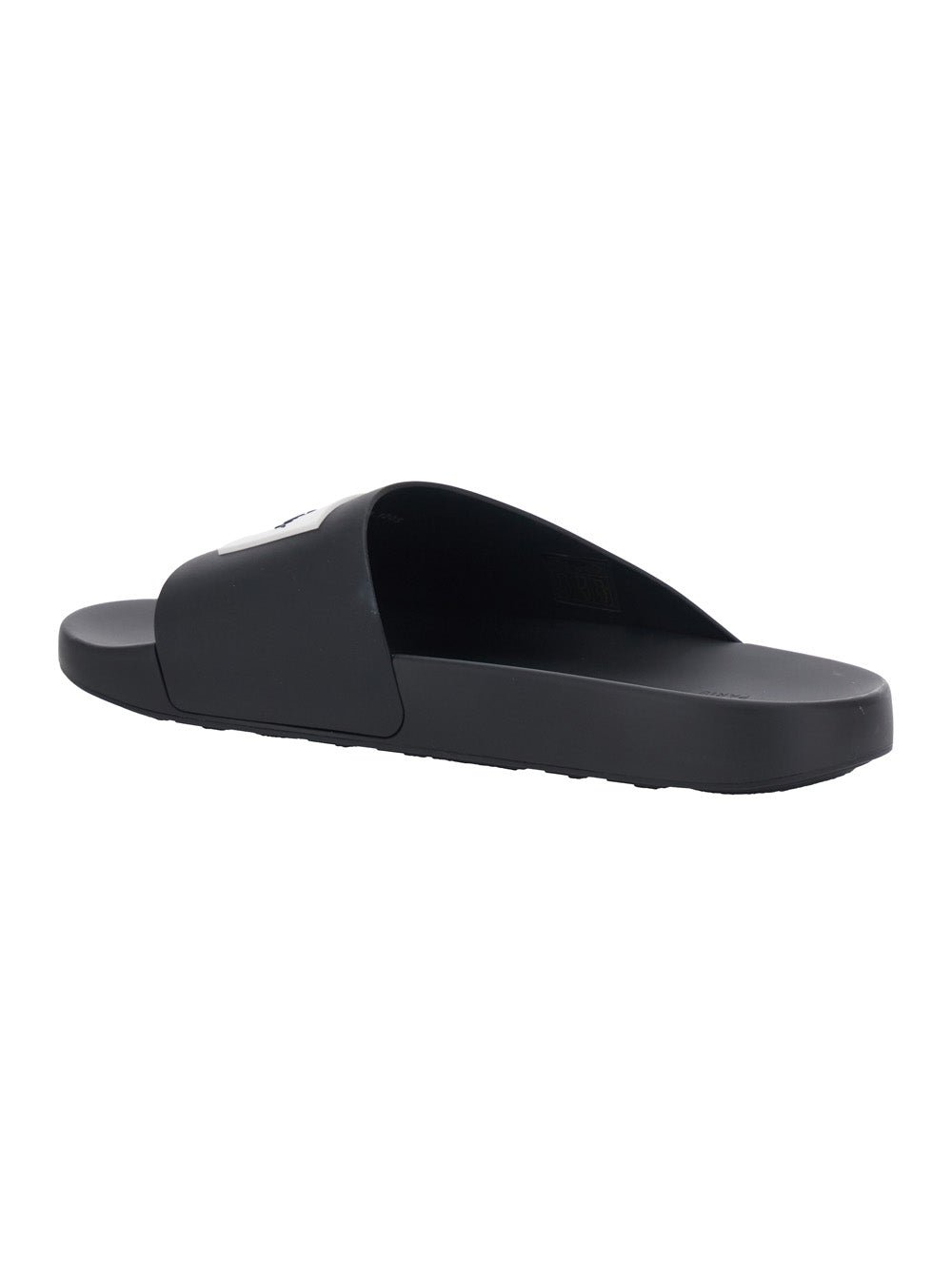 Givenchy Wide Band Polyurethane Sandals — Black, view 3
