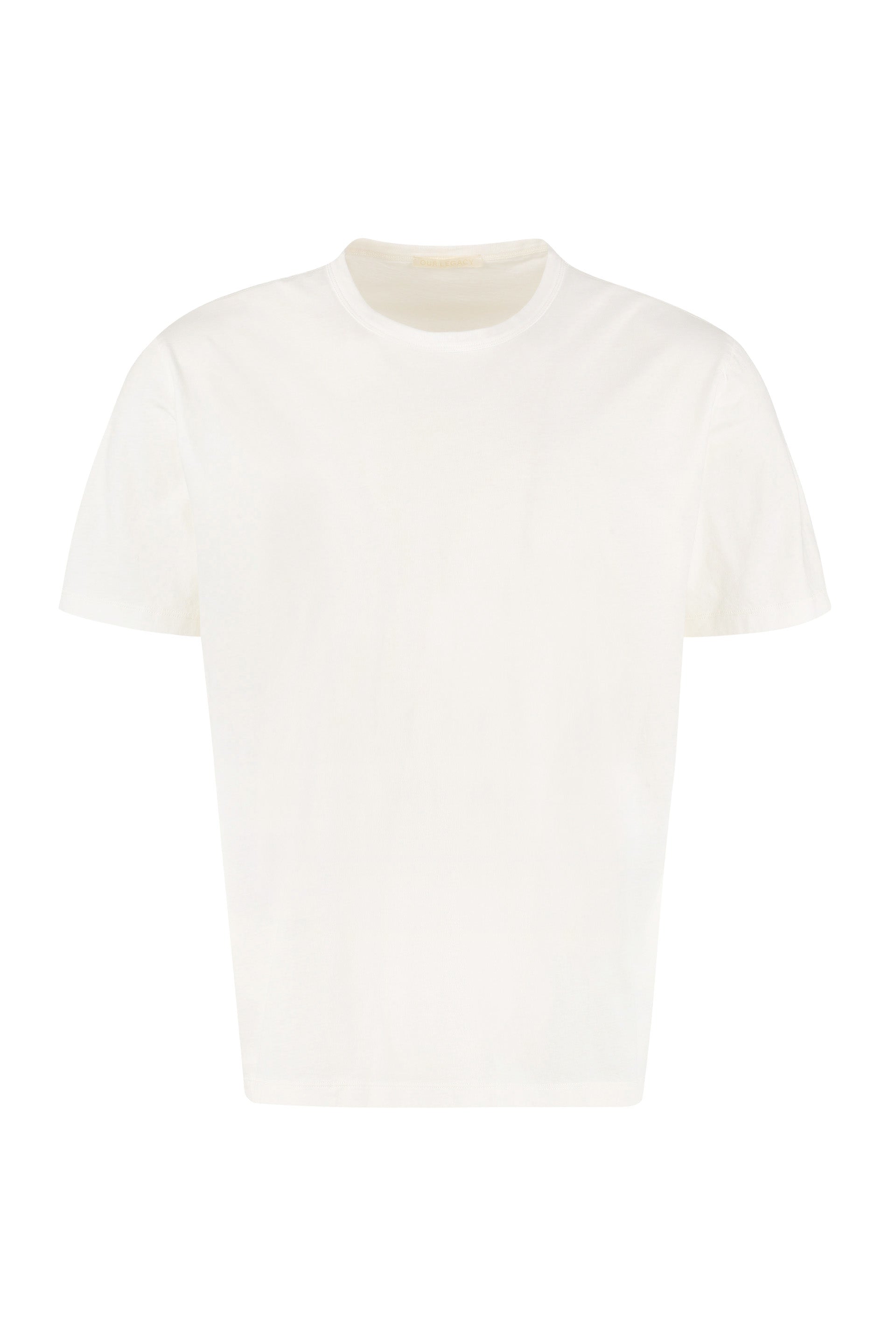Our Legacy Boxy Cotton Crew-Neck T-Shirt — White, view 4