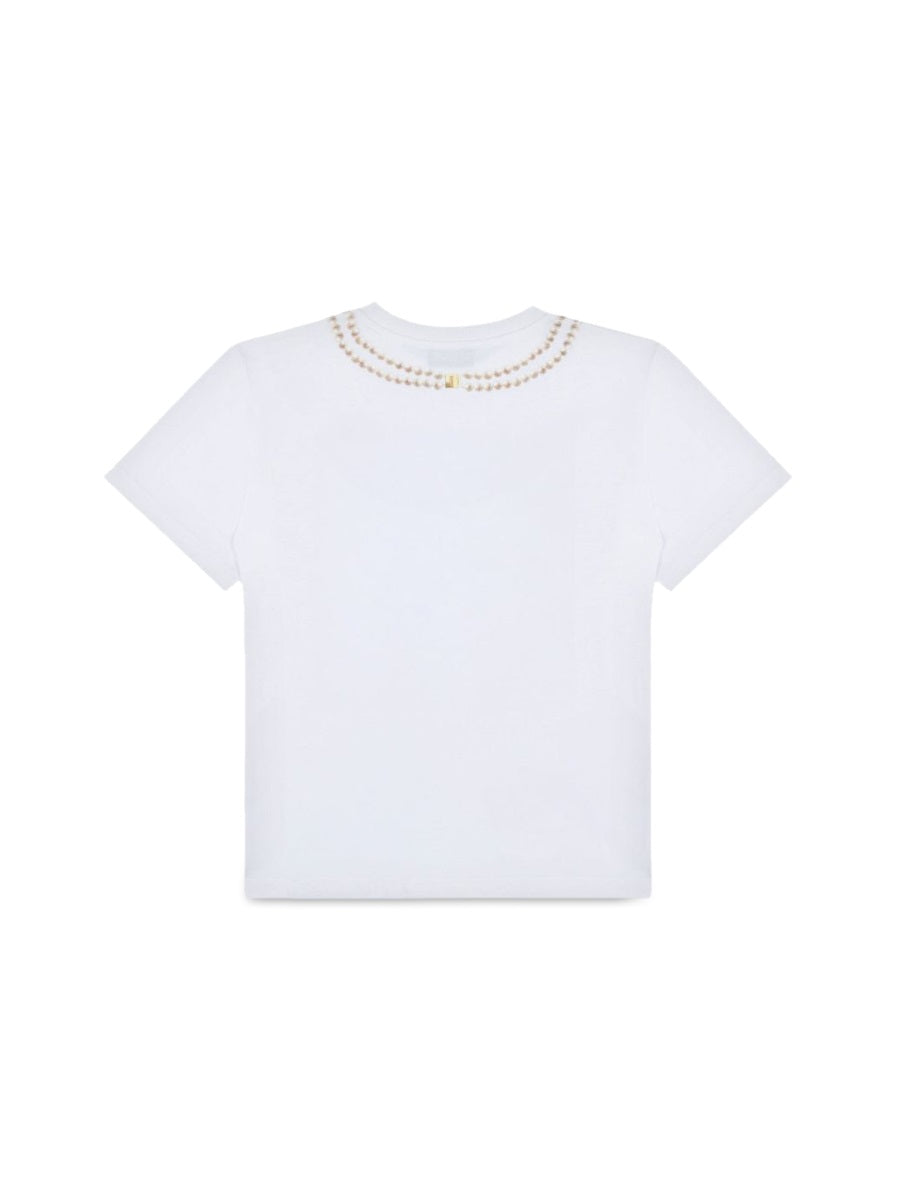 Moschino Cotton Maxi T-Shirt — White, view 3