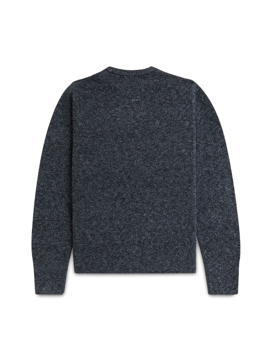 Fred Perry Logo Jersey Sweater — Blue, view 4