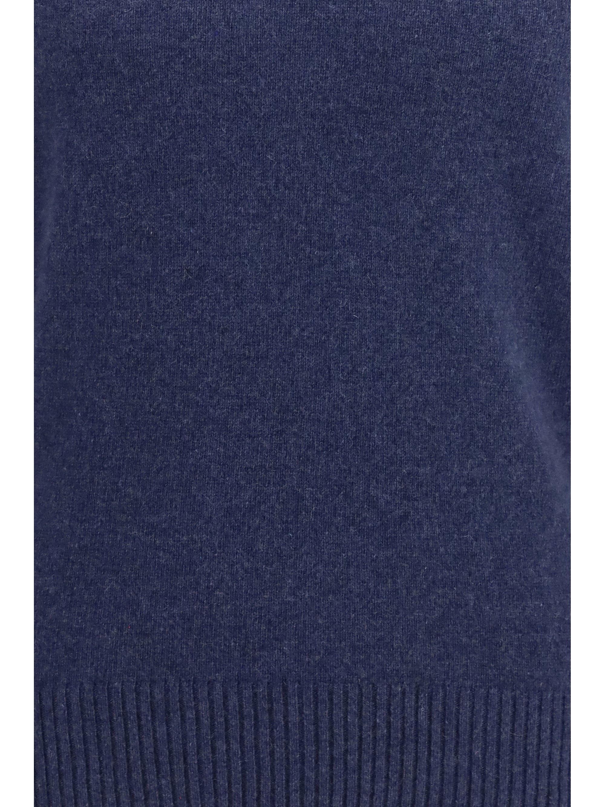 Brooksfield Crewneck Cashmere Sweater — Blue by Brooksfield