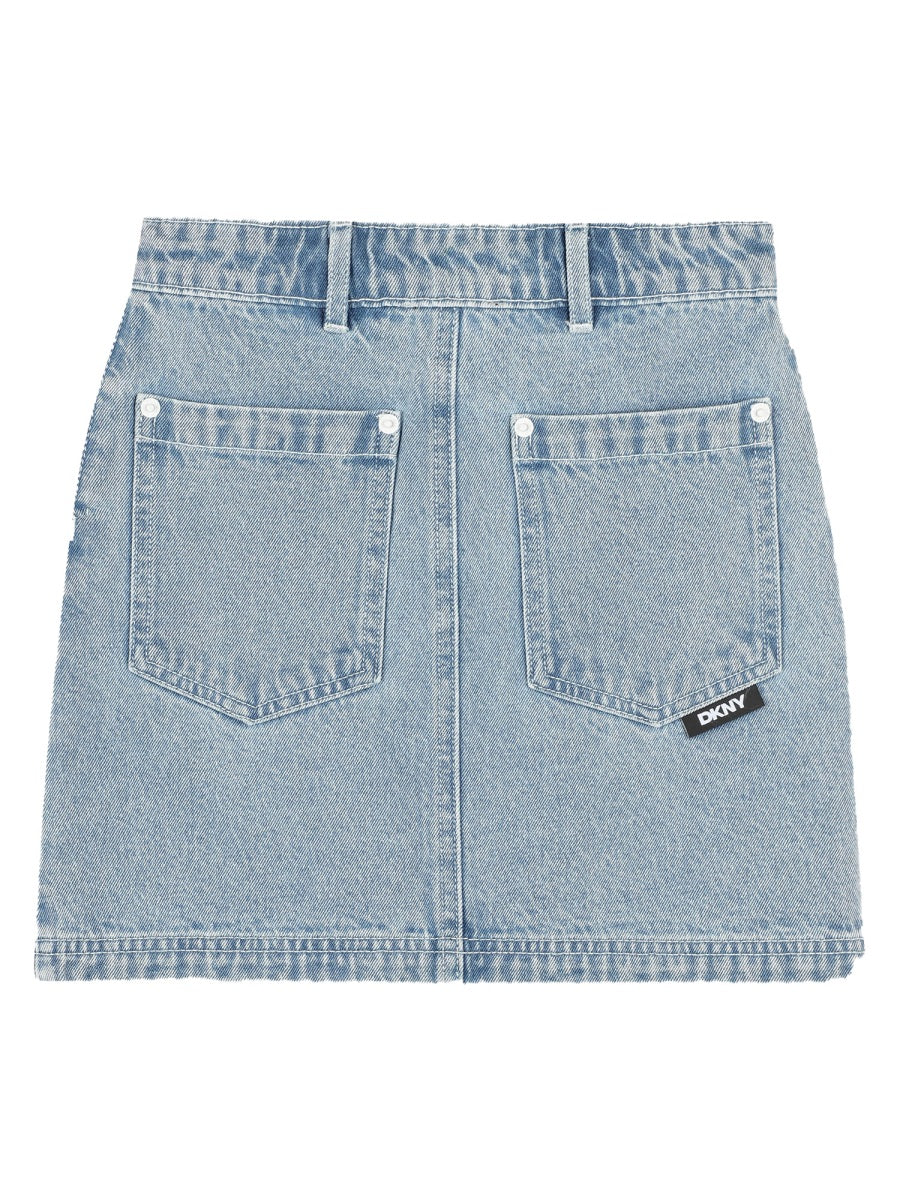 DKNY Cotton Skirt — Gray by DKNY