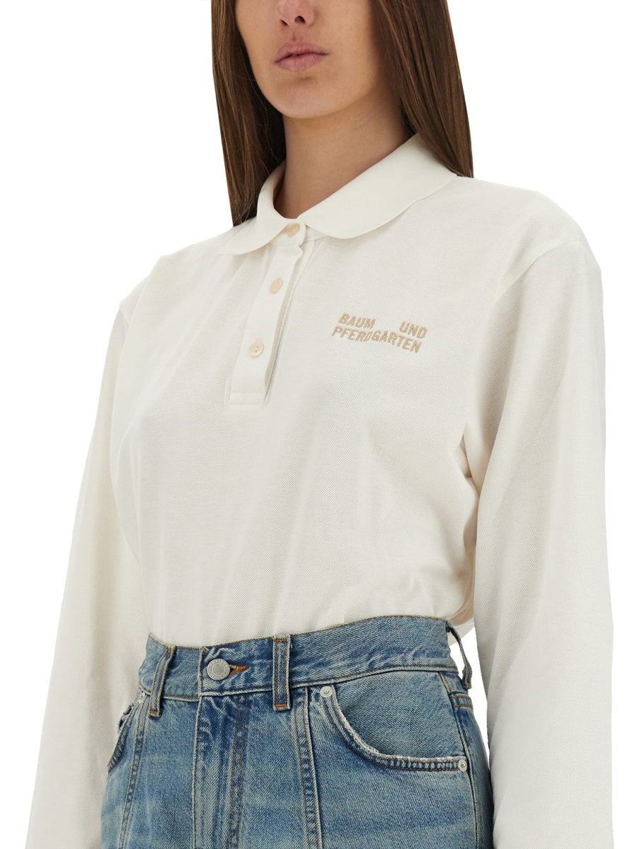 Baum Und Pferdgarten Cotton Loose Fit Polo — Ivory by Baum Und Pferdgarten