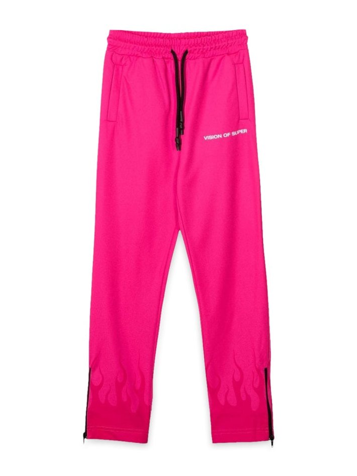 Vision Of Super Polyester Track Pants — Pink by Vision Of Super