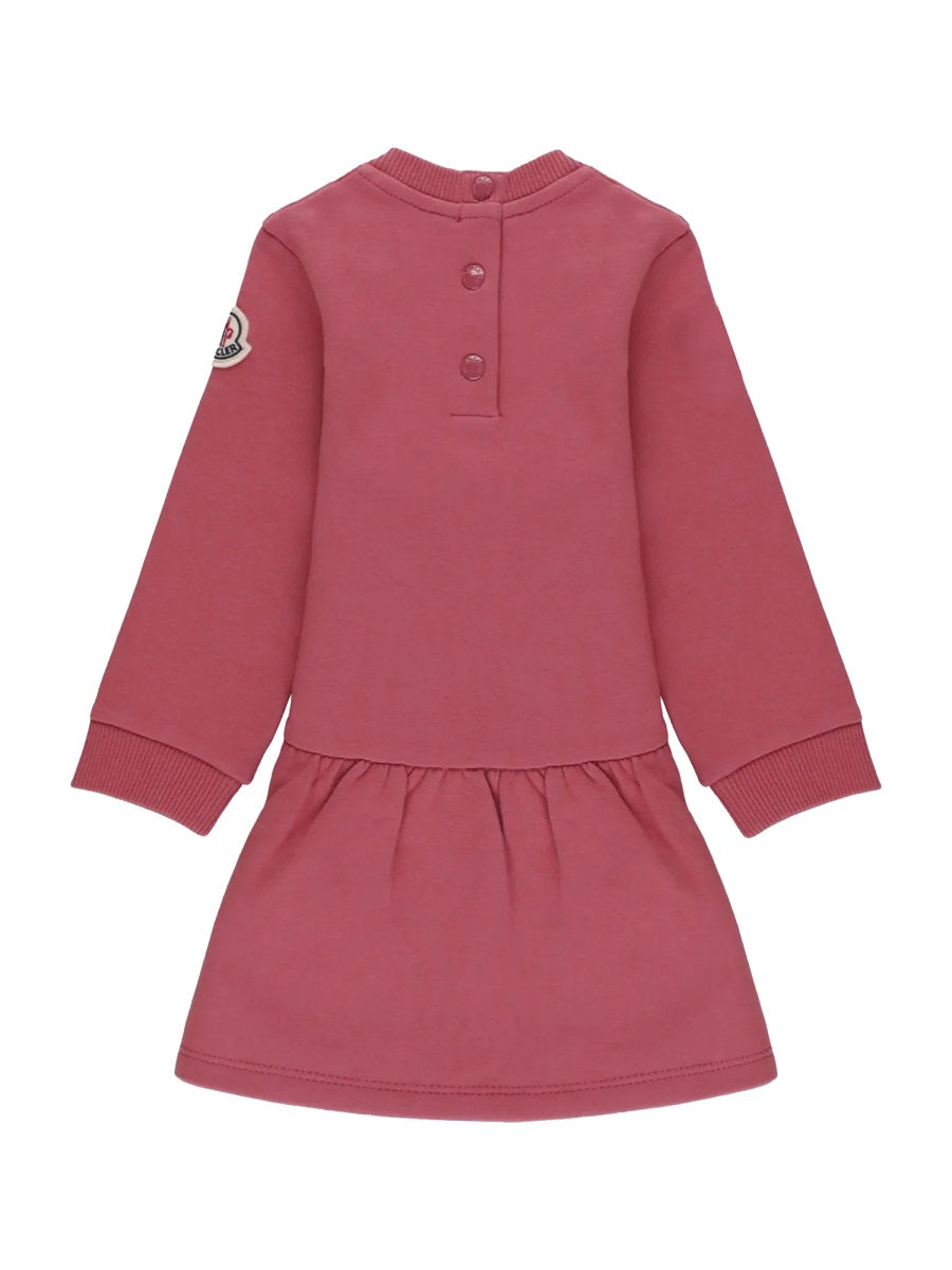 Moncler Cotton-Elastane Blend Dress — Multicolor, view 3