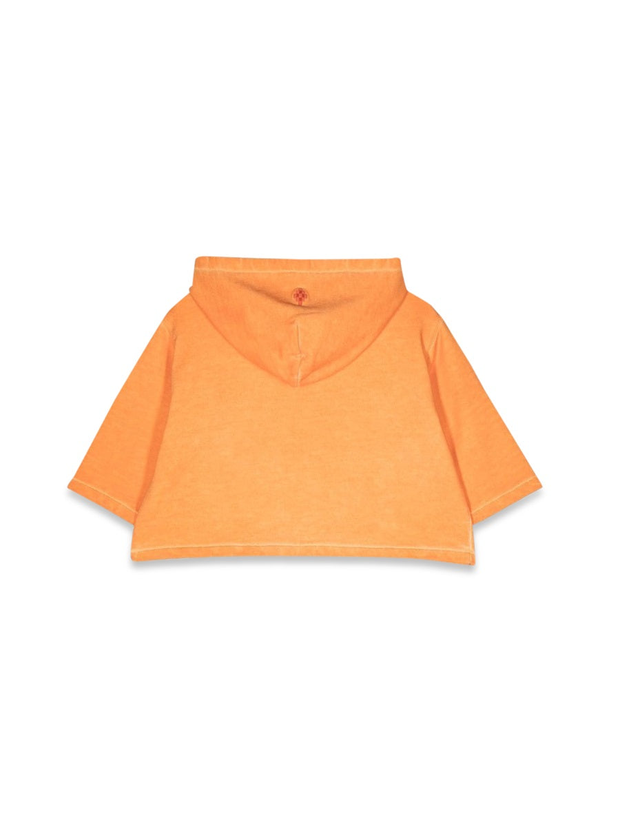 Marcelo Burlon County Of Milan Cotton Hoodie — Orange, view 3