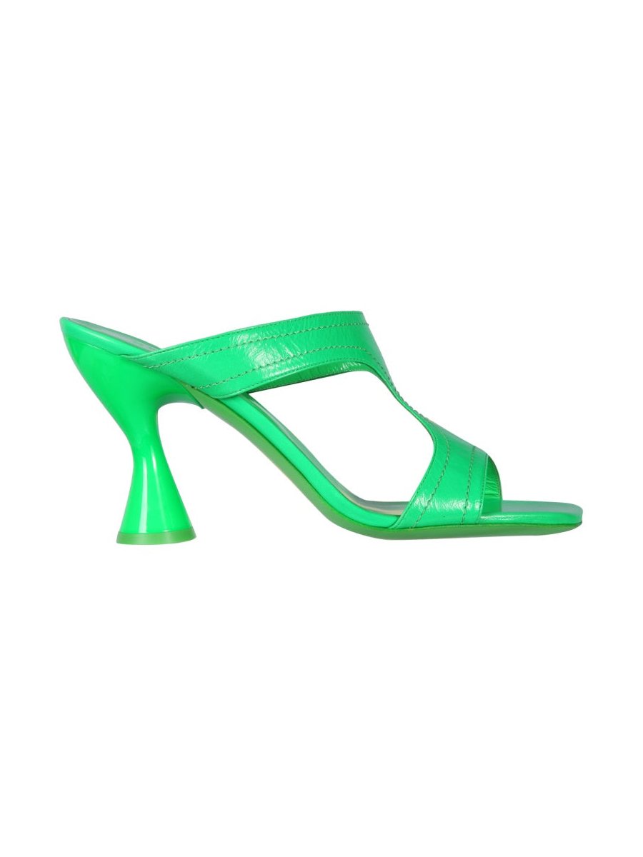 By Far Nadia Sandals — Green, view 2