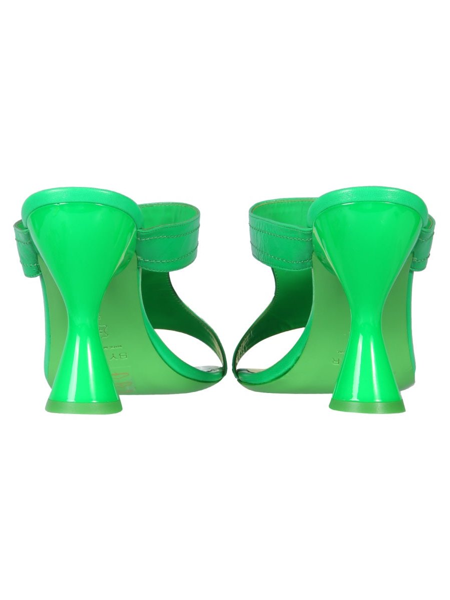 By Far Nadia Sandals — Green, view 3