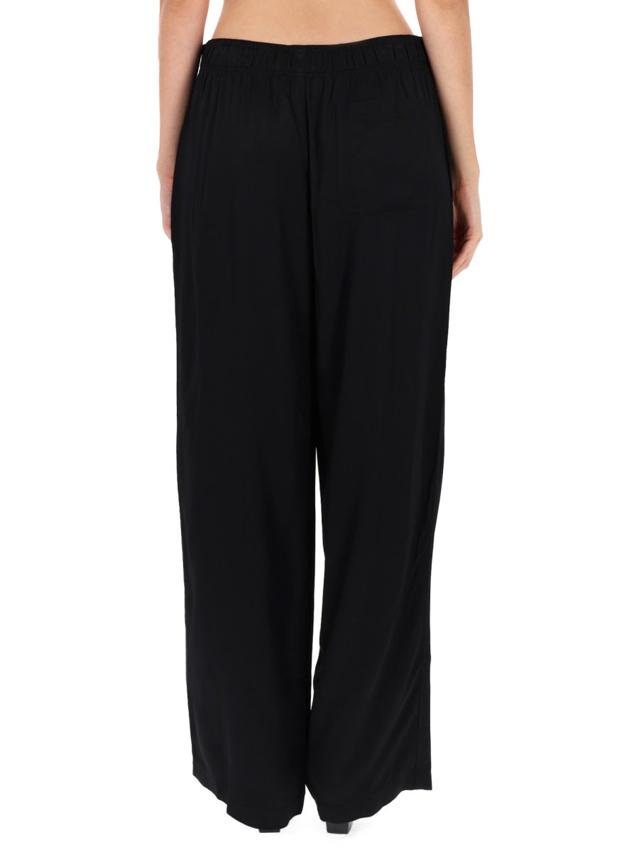 Our Legacy Viscose-Rayon Blend Trousers — Black, view 2
