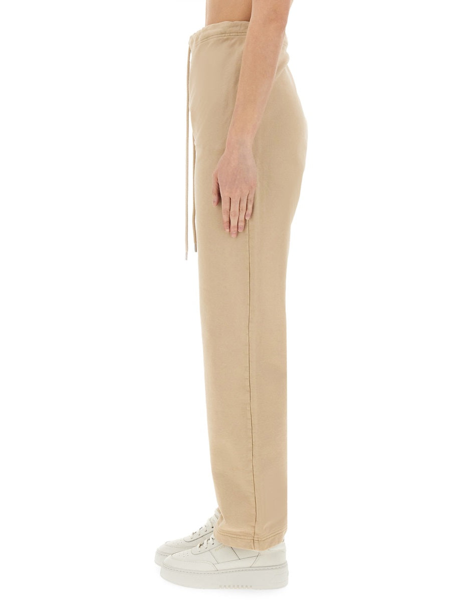 Moschino Relaxed-Fit Cotton Trousers — Beige, view 4