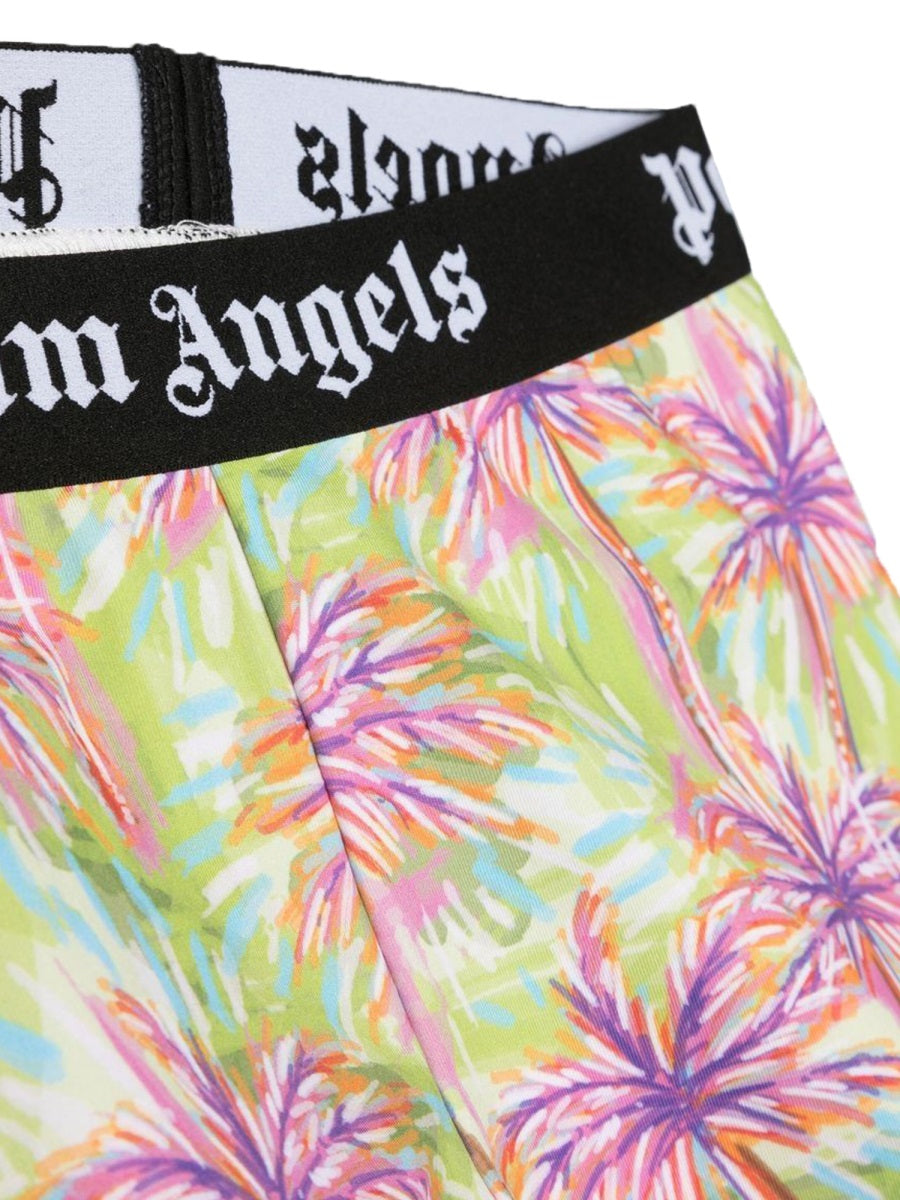 Palm Angels High-Stretch Polyester Leggings — Multicolor, view 3