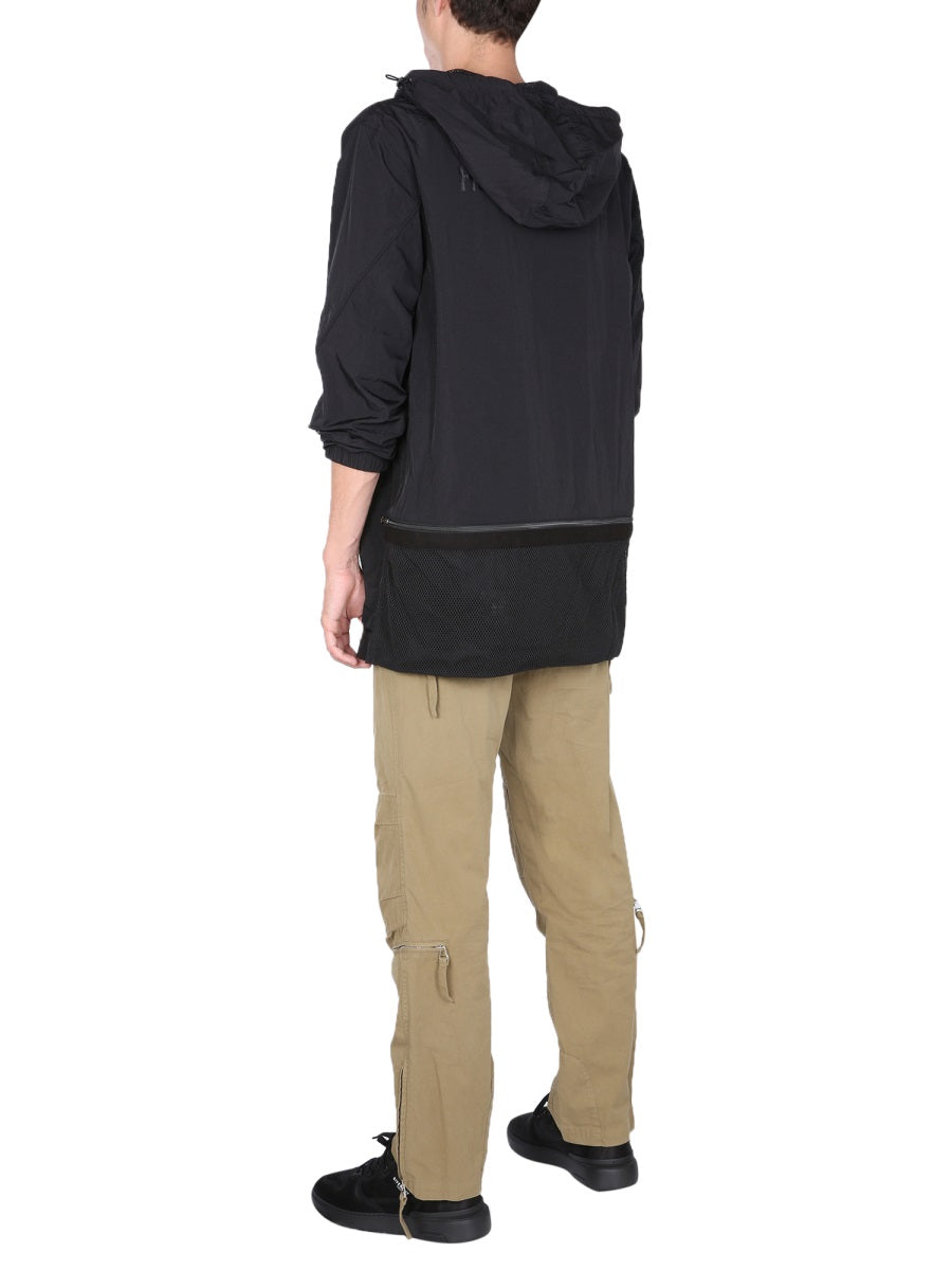 Helmut Lang Nylon Windbreaker Jacket — Black, view 3