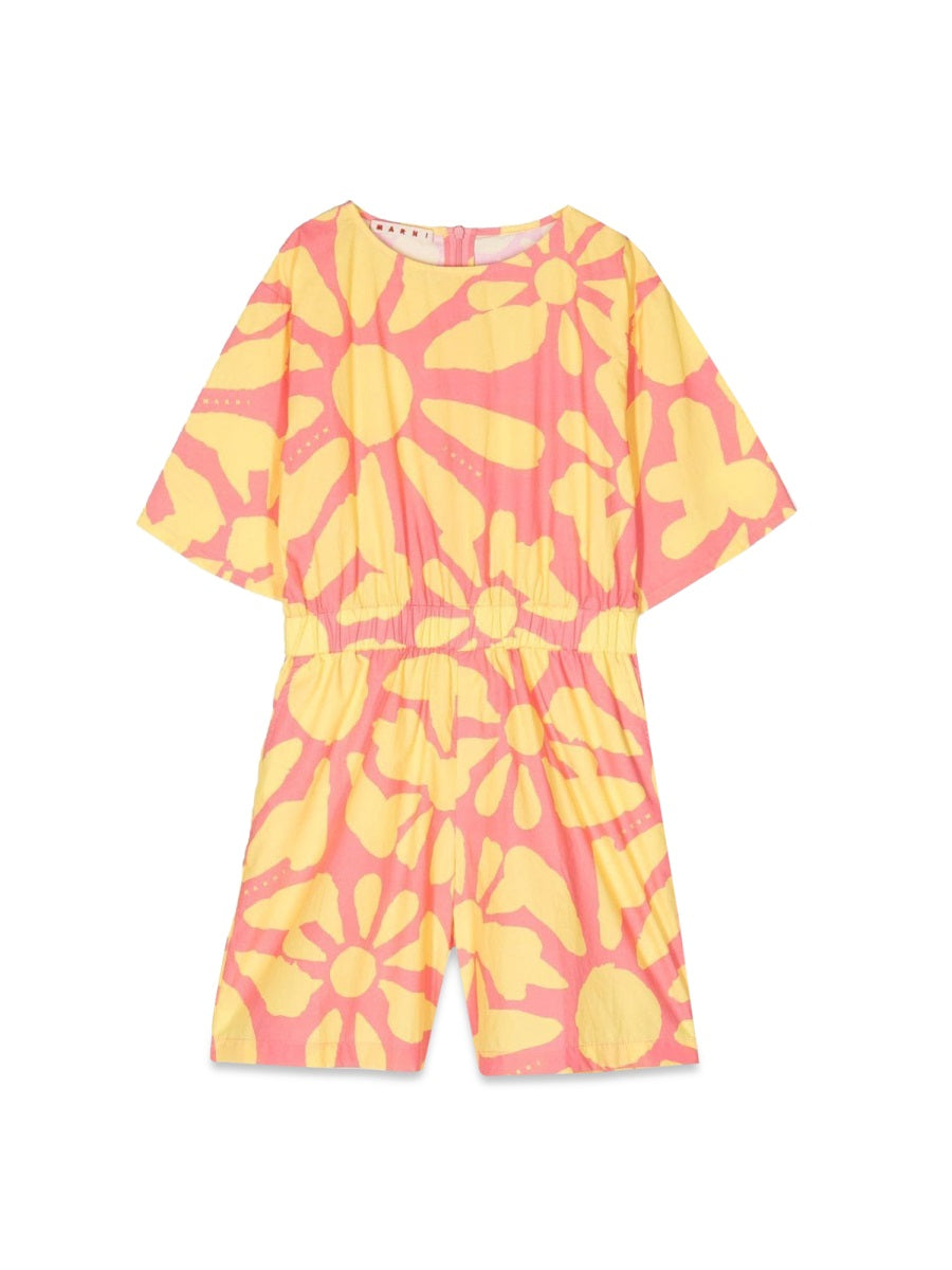 Marni Multicolour Cotton Jumpsuit — Multicolor by Marni