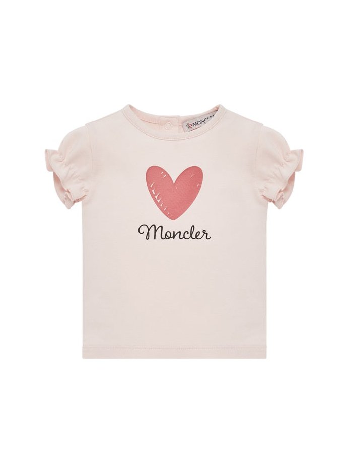 Moncler Heart Logo T-Shirt — Multicolor by Moncler