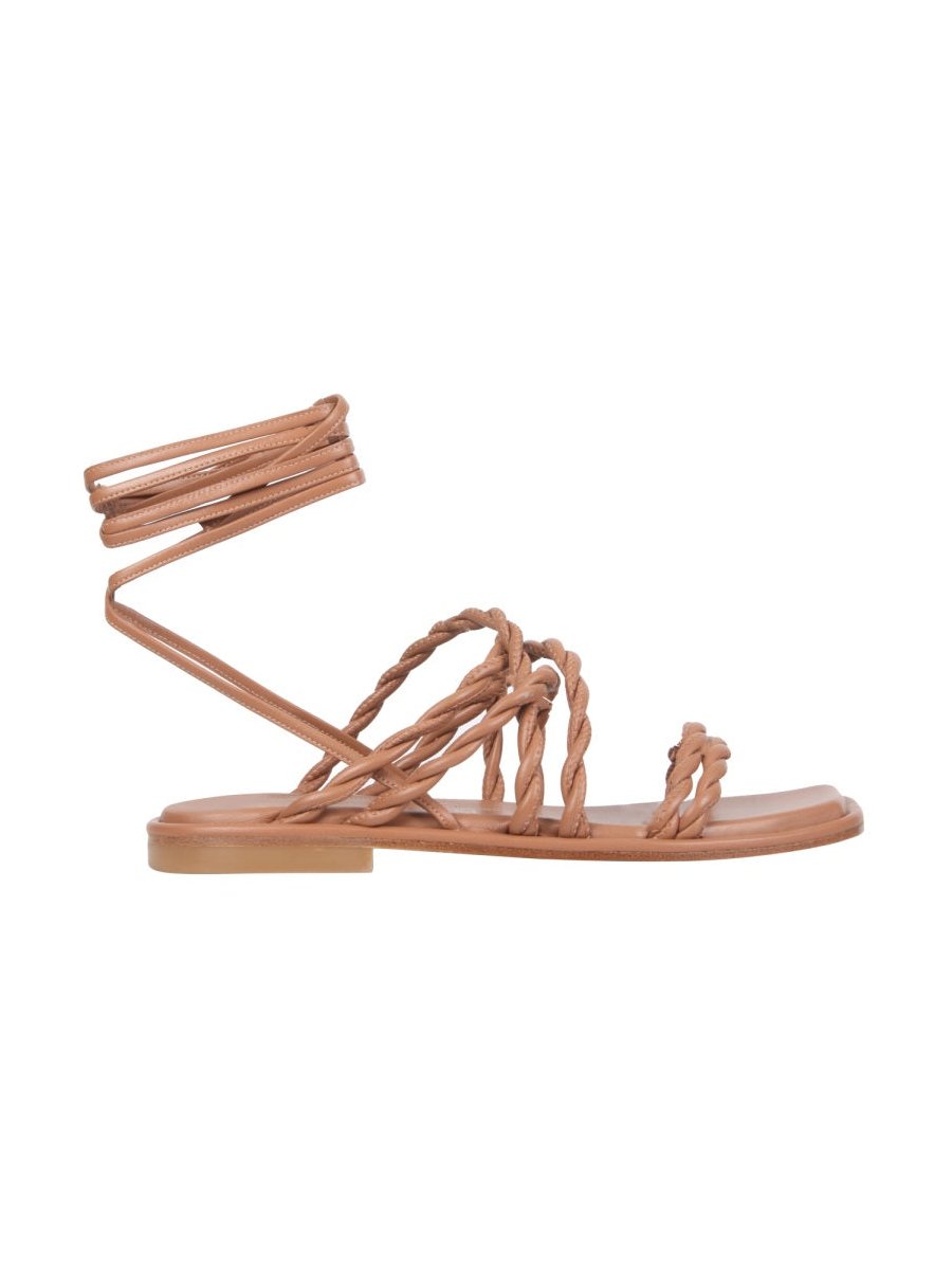 Stuart Weitzman Calypso Sandals — Beige, view 2