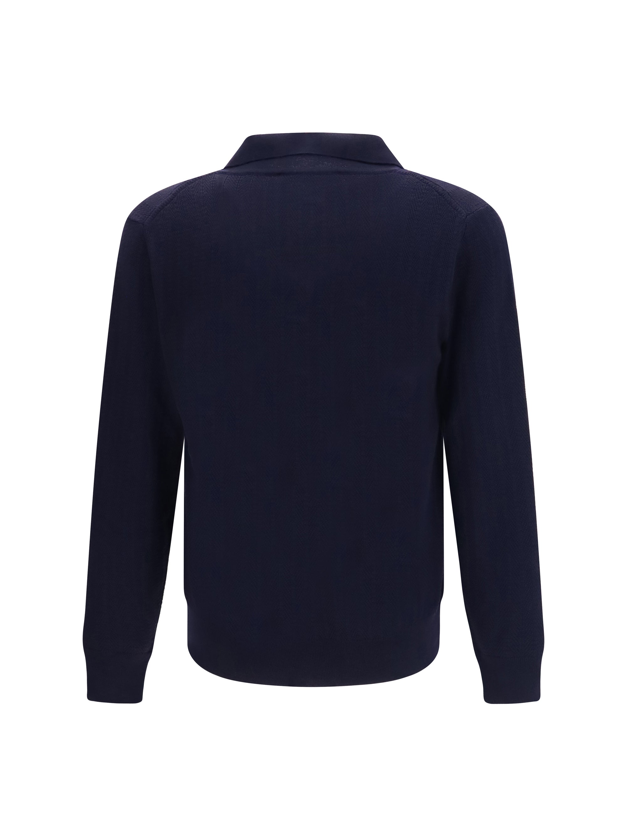 Brooksfield Virgin Wool Shawl Collar Cardigan — Navy by Brooksfield