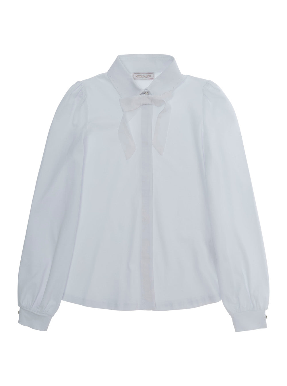 Monnalisa Magda Shirt — White by Monnalisa