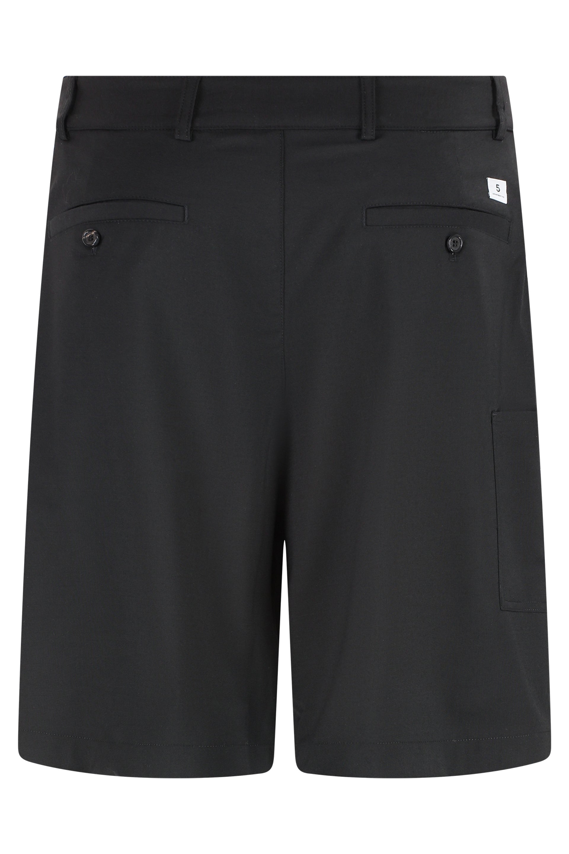 Department 5 Wool-Blend Techno Fabric Bermuda Shorts — Black, view 2