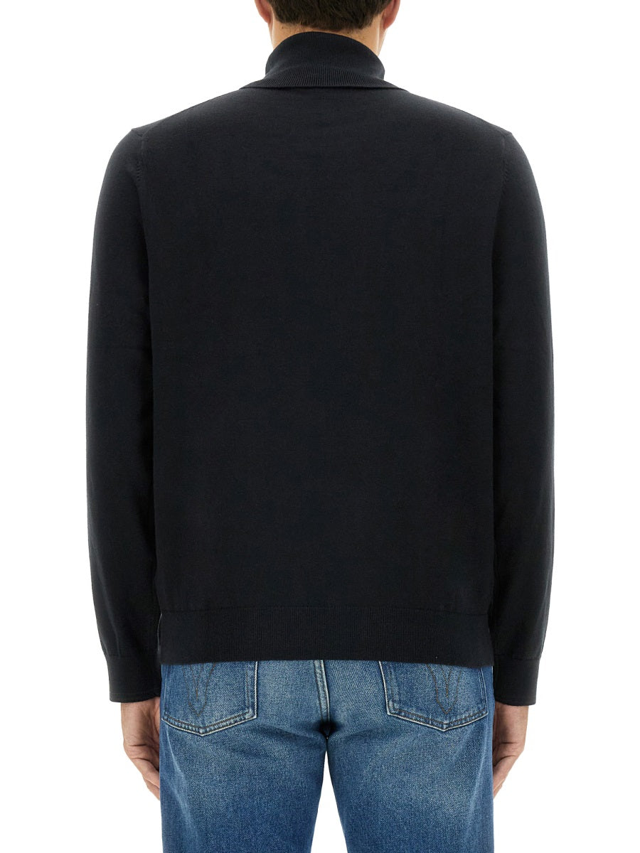 Ps Paul Smith Zebra Print Sweater — Black by Ps Paul Smith