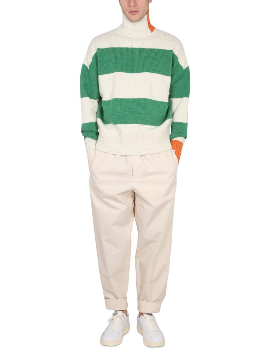Right For High-Neck Rugby Sweater — Multicolor, view 5