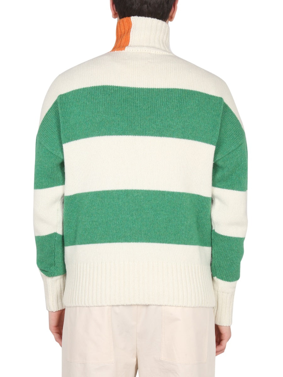 Right For High-Neck Rugby Sweater — Multicolor, view 7