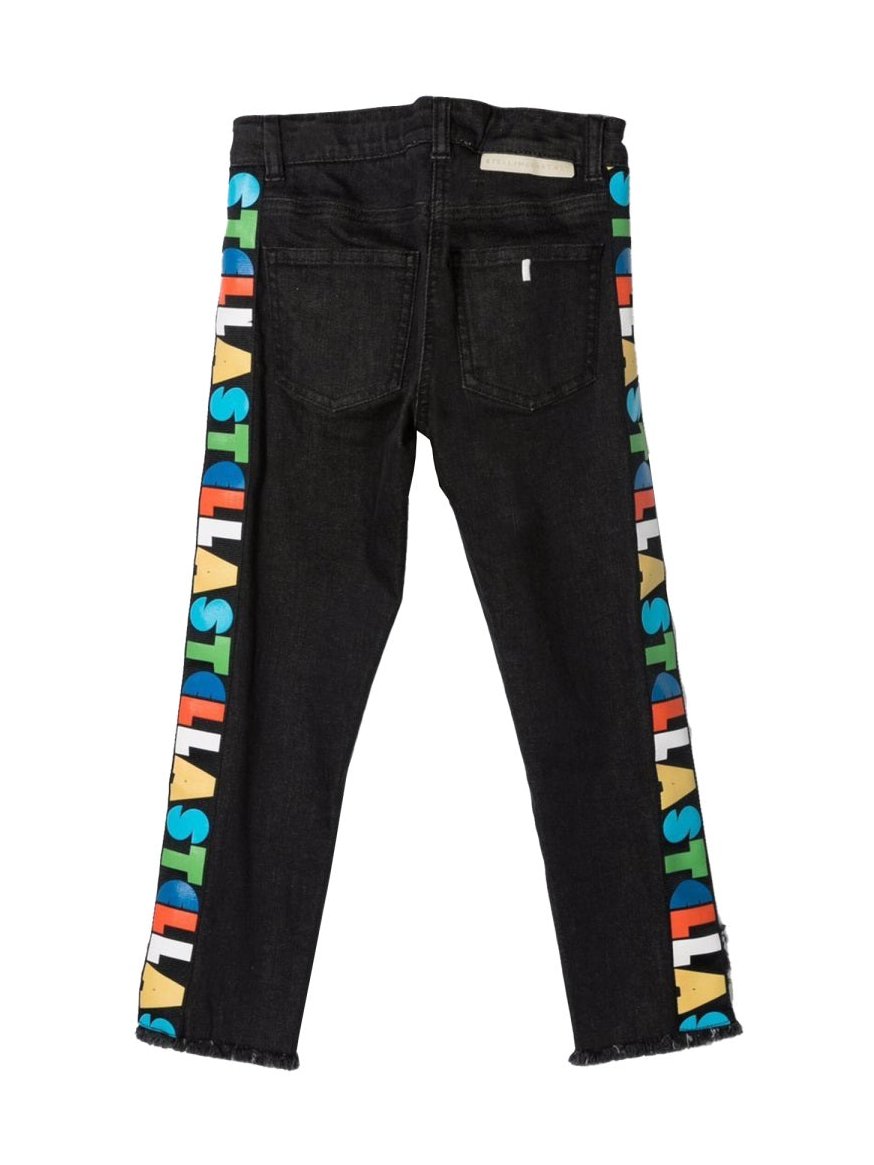 Stella McCartney Cotton-Elastane Denim Jeans — Black, view 2