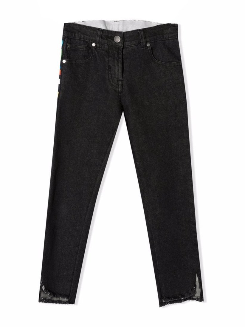 Stella McCartney Cotton-Elastane Denim Jeans — Black, view 3