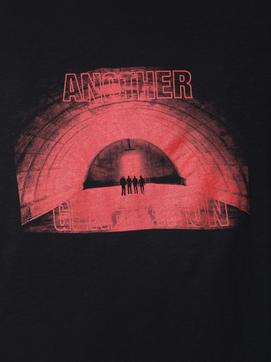 Neil Barrett Cotton Round Neck T-Shirt — Black, view 2