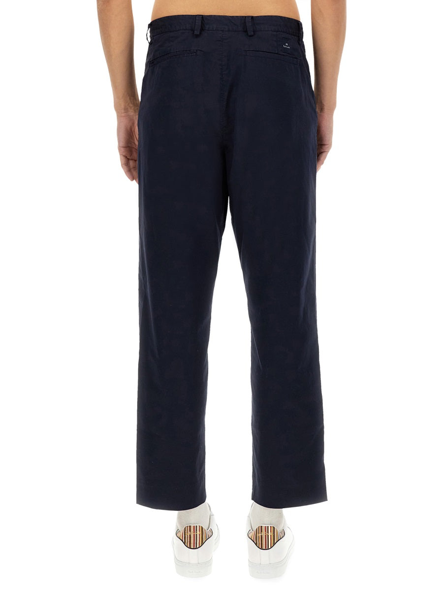 Ps Paul Smith Cotton Trousers — Blue by Ps Paul Smith