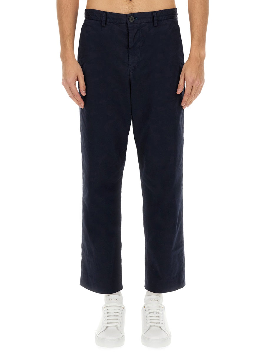 Ps Paul Smith Cotton Trousers — Blue, view 2