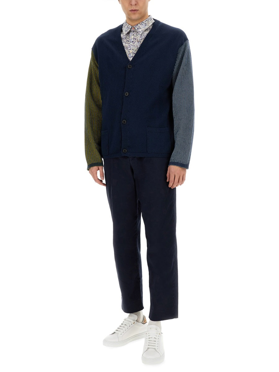 Ps Paul Smith Cotton Trousers — Blue, view 3