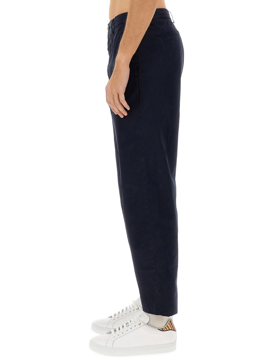 Ps Paul Smith Cotton Trousers — Blue, view 4
